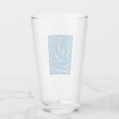 Blauer Werbefilm Hashtag Glas Cup (Rückseite)