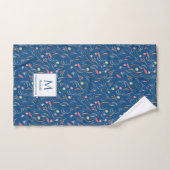 Blauer, WERTVOLL bis GOT-Monogramm Handtuch (Handtuch)