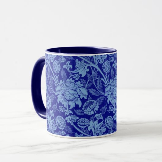 Blauer Wey von William Morris Tasse (Vorderseite Links)