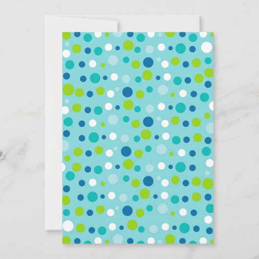 Blauer Whale-Baby-Dusche unter dem Meer Einladung (Rückseite)