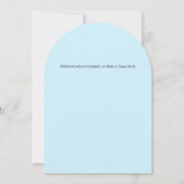 Blauer Whale des modernen Earth Day Einladung (Rückseite)