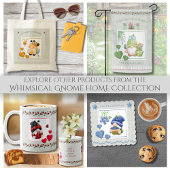 Blauer Whimsical Gnom Blaubeeren Bauernmarkt Tragetasche