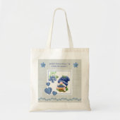 Blauer Whimsical Gnom Blaubeeren Bauernmarkt Tragetasche (Vorne)