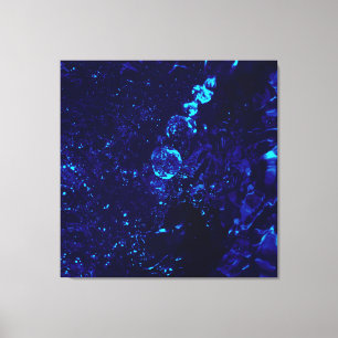 Blauer Whirlpool Blasen überwölbte Canvas Prints Leinwanddruck
