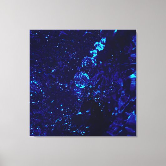 Blauer Whirlpool Blasen überwölbte Canvas Prints Leinwanddruck (Vorderseite)
