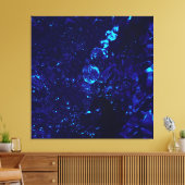 Blauer Whirlpool Blasen überwölbte Canvas Prints Leinwanddruck (Insitu (Wohnzimmer))