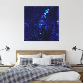 Blauer Whirlpool Blasen überwölbte Canvas Prints Leinwanddruck (Insitu (Schlafzimmer))