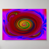 Blauer Whirlpool Poster (Vorne)