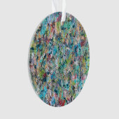 Blauer Wiesenschmuck Ornament (Vorderseite)