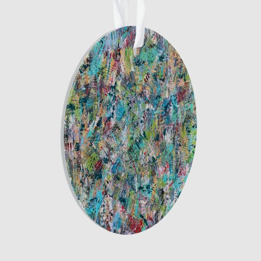 Blauer Wiesenschmuck Ornament (Vorderseite)