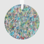 Blauer Wiesenschmuck Ornament (Rückseite)