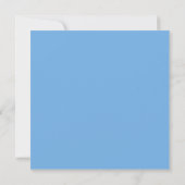 Blauer Wildblume Brautparty Einladung (Rückseite)