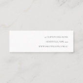 Blauer Wildblume Op Loop Stufendarstellung Mini Visitenkarte (Rückseite)