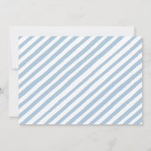 Blauer Wildblume Schmetterling Baby Boy Dusche Fot Einladung (Rückseite)