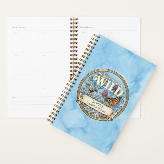 Blauer Wildgartenplaner – Individuelles Tagebuch (Anzeige)