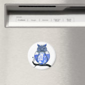 Blauer Wildhühner Magnet (In Situ (Geschirrspüler))