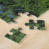 Blauer Windsee durch grüne Wälder Puzzle (Seite)