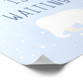 Blauer Winter | Adventure is Gewartet Kinderzimmer Poster (Ecke)
