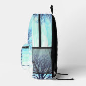 Blauer Winter Bedruckter Rucksack (Rechts)