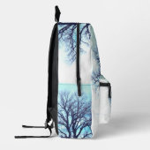 Blauer Winter Bedruckter Rucksack (Links)