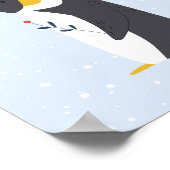 Blauer Winter | Dekor des Polarktischen Kinderzimm Poster (Ecke)