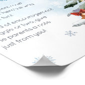 Blauer Winter Es ist kalt draußen Spätabenteuer Wi Poster (Ecke)