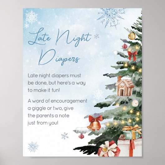 Blauer Winter Es ist kalt draußen Spätabenteuer Wi Poster (Vorne)