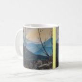 Blauer Winter-Gebirgsdoppelseitige Tasse (Vorderseite Links)