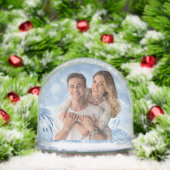 Blauer Winter in Wunderland Weihnachten Foto Schneekugeln (Weihnachten)