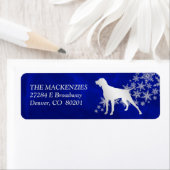 Blauer Winter Kurzzeitiger Zeiger Rücksendeadresse (Insitu)