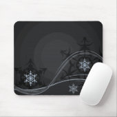 Blauer Winter-Mauspad Mousepad (Mit Mouse)