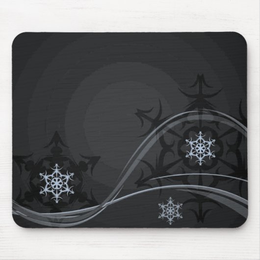 Blauer Winter-Mauspad Mousepad (Vorne)