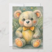 Blauer Winter mit Deeers Einladung (Vorderseite)