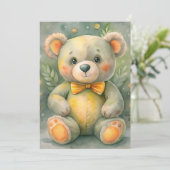 Blauer Winter mit Deeers Einladung (Stehend Vorderseite)