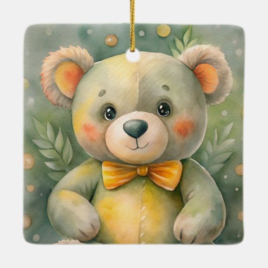 Blauer Winter mit Deeers Keramikornament (Rückseite)