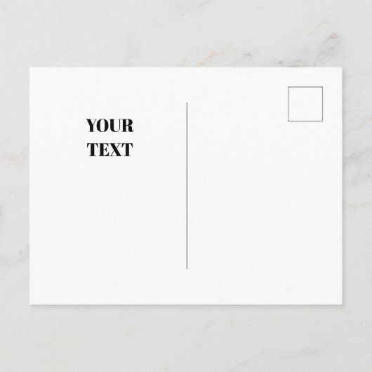 Blauer Winter mit Deeers Postkarte (Rückseite)