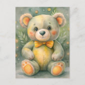 Blauer Winter mit Deeers Postkarte (Vorderseite)