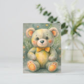 Blauer Winter mit Deeers Postkarte (Stehend Vorderseite)