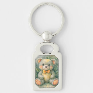 Blauer Winter mit Deeers Schlüsselanhänger