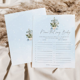 Blauer Winter Name des Liedes Baby Dusche Spiel