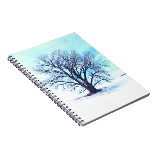 Blauer Winter Notizblock (Rechte Seite)