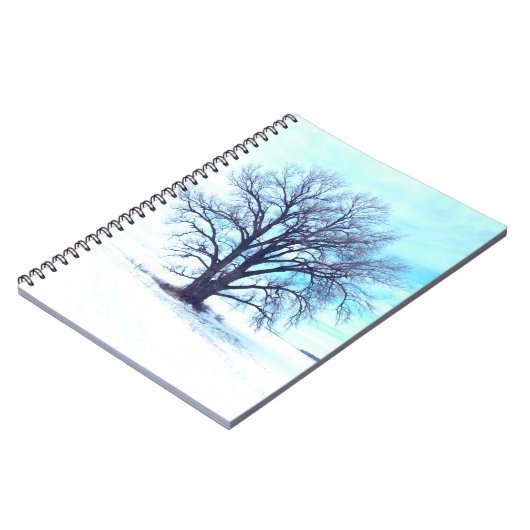 Blauer Winter Notizblock (Linke Seite)