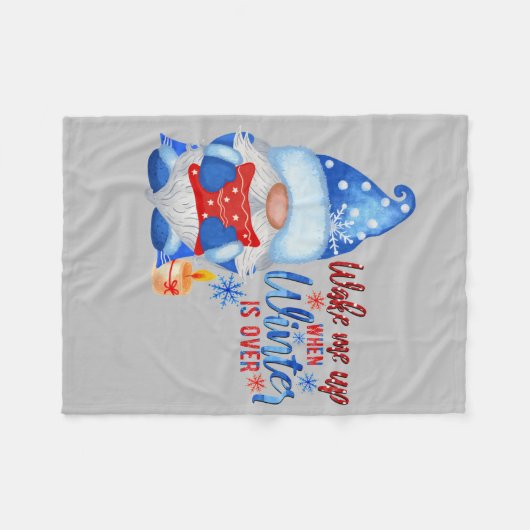 Blauer Wintergarten mit Kissen-Kerze Fleecedecke (Vorderseite (Horizontal))