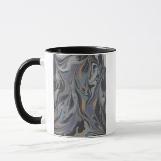 Blauer Wirbel-Becher Tasse (Links)
