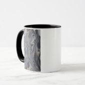 Blauer Wirbel-Becher Tasse (Vorderseite Links)