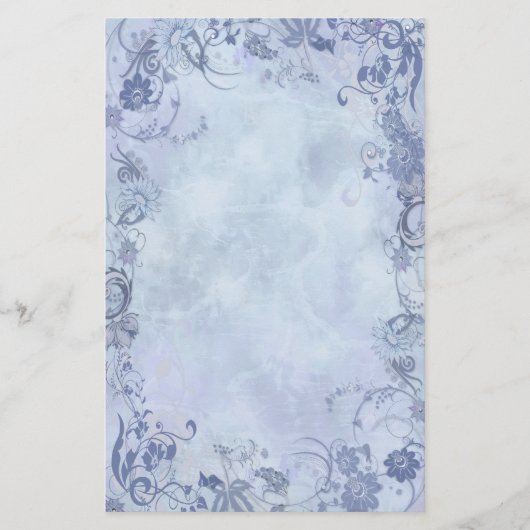 Blauer Wirbel Briefpapier (Vorderseite)