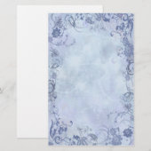 Blauer Wirbel Briefpapier (Vorne/Hinten)
