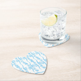 Blauer Wirbel-Coaster Untersetzer