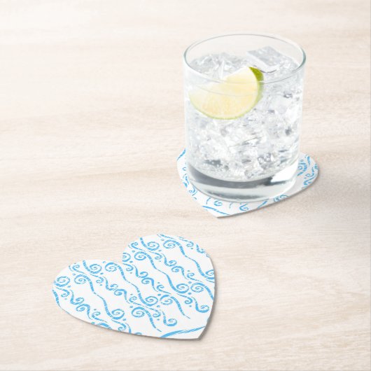 Blauer Wirbel-Coaster Untersetzer (Vor Ort)