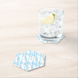 Blauer Wirbel-Coaster Untersetzer